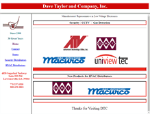 Tablet Screenshot of davetaylor.com